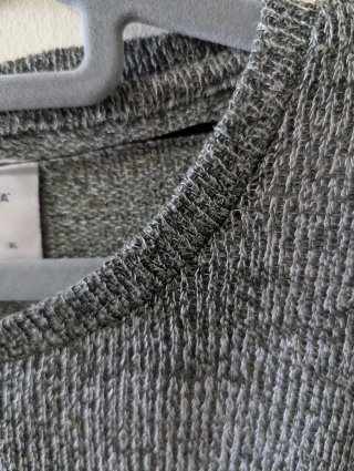 T-shirt malha fina cinza Vero Moda