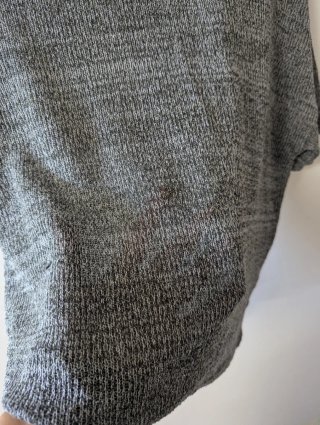T-shirt malha fina cinza Vero Moda