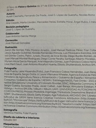 Libro de texto 3 ESO Física y Química Revuela SM