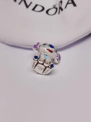 Charm Pandora Stitch Gris y Morado