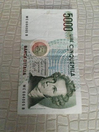 Billete 5000 Lire Italia