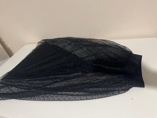 Falda tul brillante negra Talla L