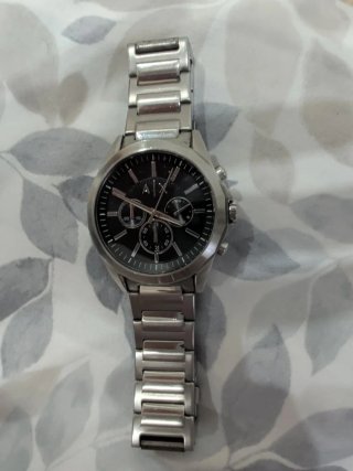 Reloj Emporio Armani Negro y Plateado