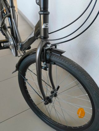 Bicicleta Plegable Negra Casi Nueva
