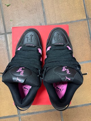 Zapatillas Puma La France Negras Rosas
