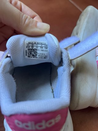 Zapatillas Adidas Blancas Rosas talla 23