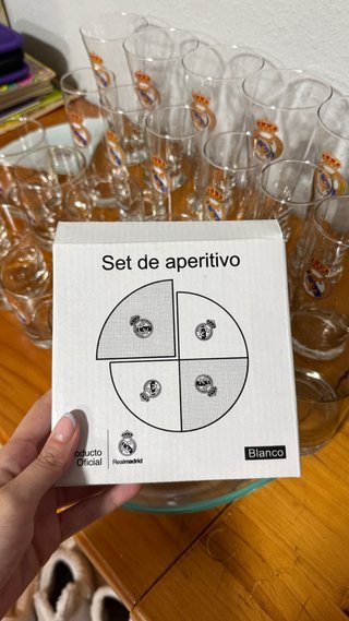 Set Vasos Real Madrid
