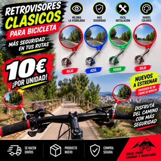Retrovisores Clásicos para Bicicleta