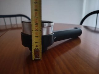 Portafiltro Cafetera Negro/Plata