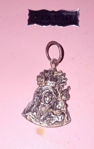 Colgante Virgen del carmen  Plata de Ley