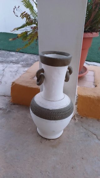 2 Jarrones Cerámica Decoración Exterior