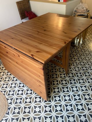 Mesa plegable madera maciza