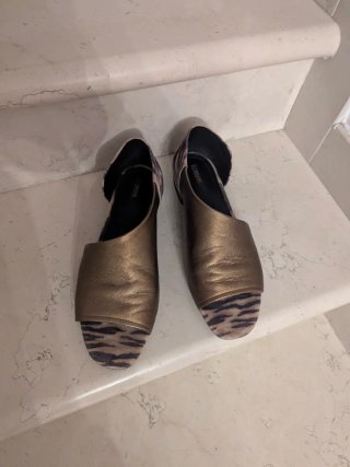 Scarpe aperte Geox oro e multicolor