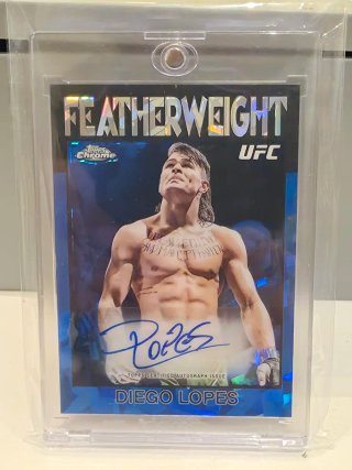 Diego Lopes UFC Topps Chrome Saphire Auto 2026