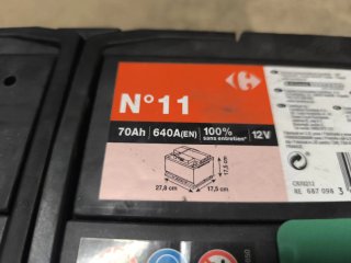Batería Coche 70Ah 640A(EN) 12V