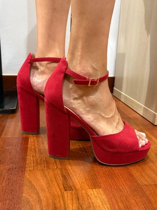 Tacones Rojos de Plataforma