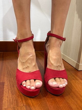 Tacones Rojos de Plataforma