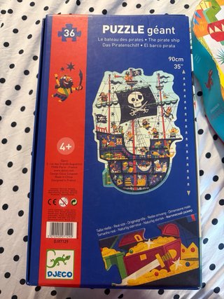 Puzzle Djeco Barco Pirata Gigante 36 Piezas