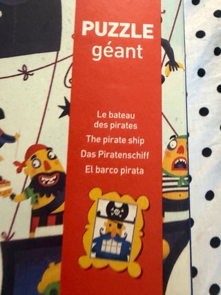 Puzzle Djeco Barco Pirata Gigante 36 Piezas