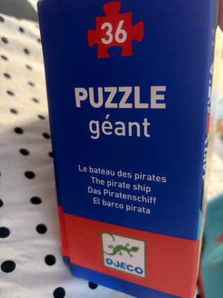 Puzzle Djeco Barco Pirata Gigante 36 Piezas