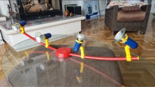 Lámpara juvenil techo 4 focos orientables