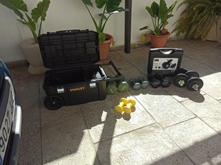 Lote equipo fitness casa - como nuevo