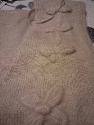 Chaleco Zara flores beige