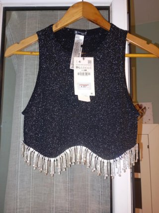 Top fiesta lentejuelas Zara