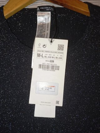 Top fiesta lentejuelas Zara
