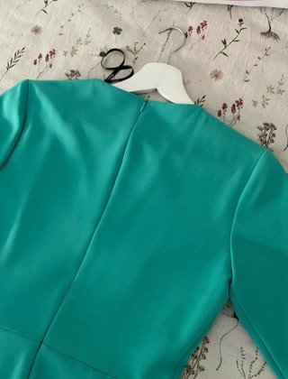Vestido Cayma Closet verde azulado