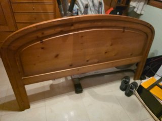 Cabezal Pino Macizo Cama 135