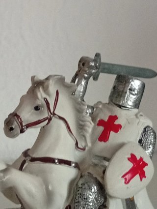 Figura Caballero Templario a Caballo