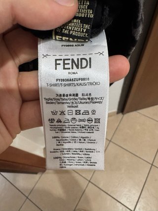 T-shirt Fendi FF Logo Taglia S