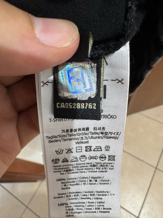 T-shirt Fendi FF Logo Taglia S