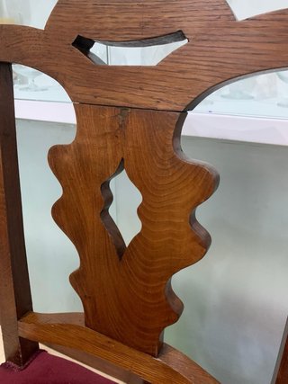 Conjunto 6 sillas madera maciza para salon rustico