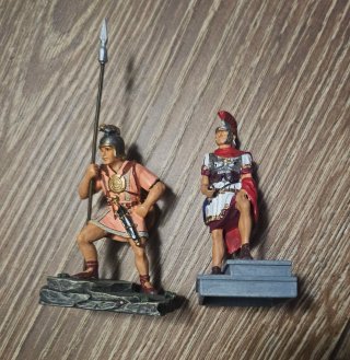2 Figuras Históricas Roma Plomo