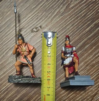 2 Figuras Históricas Roma Plomo