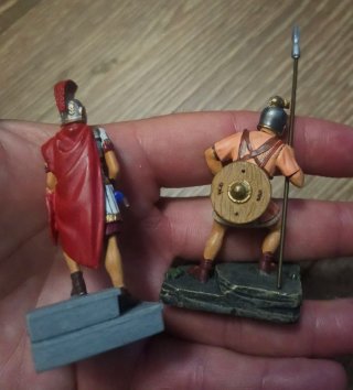 2 Figuras Históricas Roma Plomo