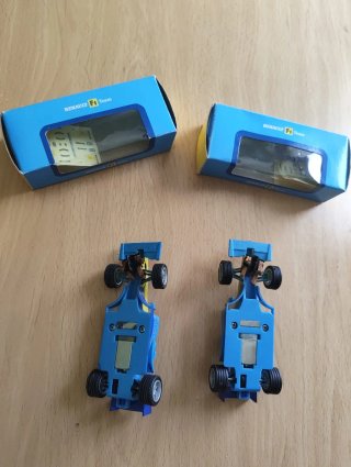 Coches F1 Renault Scalextric Slot 2 uds