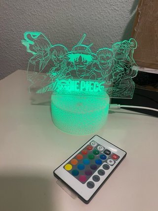 Lámpara LED 3D One Piece Luffy Zoro