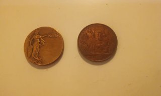 Medallas Francia y Suecia