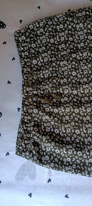Falda larga floral.
