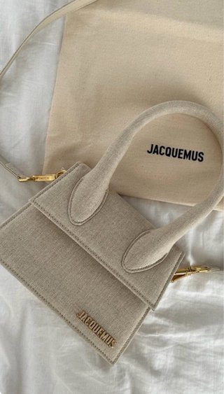 Bolso Jacquemus Beige y Dorado