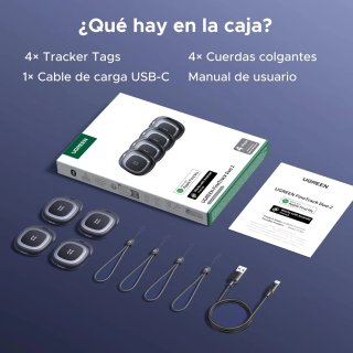 UGREEN FineTrack Duo 2 Localizador iOS/Android