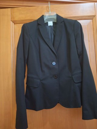 Giacca donna nera foderata tg S