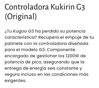 Controladora Kukirin G3 Modelo A