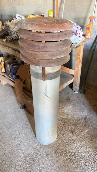 Chimenea de hierro para leña
