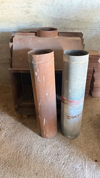 Chimenea de hierro para leña