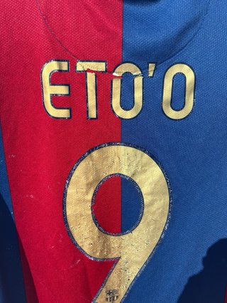Camiseta FC Barcelona Eto'o 9 Vintage