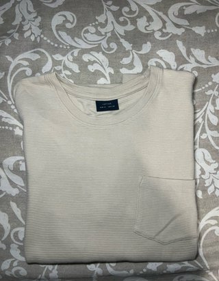 Camiseta beige hombre